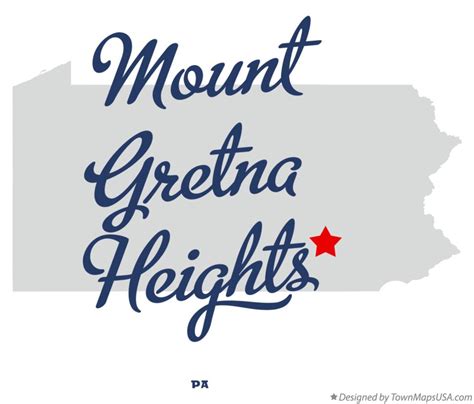 Map of Mount Gretna Heights, PA, Pennsylvania