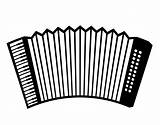 Accordion Coloring Clipart Step Illustration Royalty Template Toonaday  sketch template