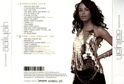 Aaliyah – Ultimate Aaliyah – 2005 – R&B (Back cover) | Aaliyah, Hot, Wanna