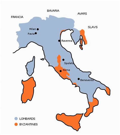 Picture Information: Kingdom of the Lombards Map