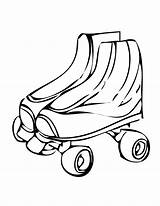 Coloring Pages Roller Skates sketch template