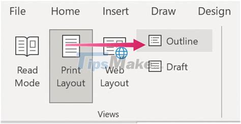 Steps to use Outline View in Microsoft Word - TipsMake.com