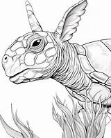 Wonderlands Mock Turtle Coloring Pages sketch template