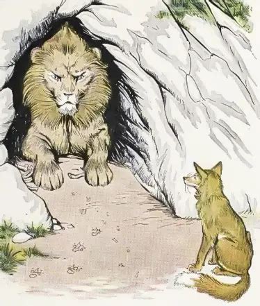 The Fox and The Sick Lion - Fables of Aesop