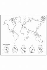 Free Globe Coloring Pages To Learn About Our Planet World Map  sketch template