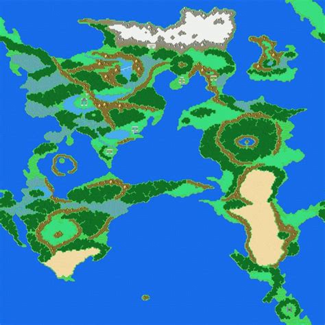 Video Game World Maps The Something Awful Forums With Ff2 Map For Ff1 World Map | Map, World map ...