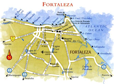 Fortaleza Brazil Map