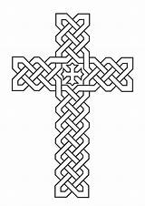 Celtic Crosses Coloring Pages sketch template