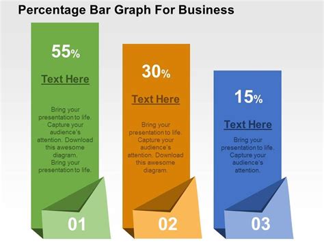 Percentage Bar Graph For Business Flat Powerpoint Design | PowerPoint Slide Presentation Sample ...