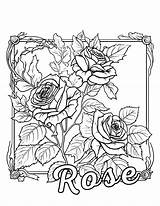 Coloring Pages Flowers Roses At Inez Woodford Blog sketch template