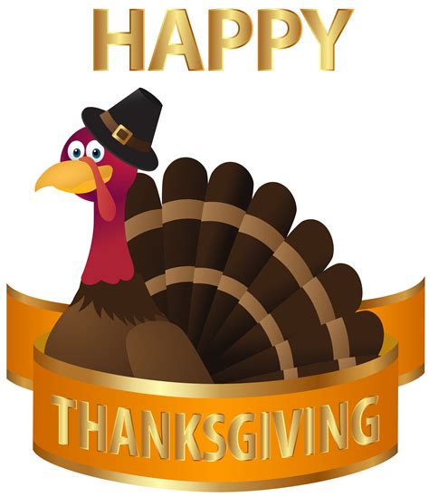 Happy Thanksgiving Turkey Transparent PNG Image | Gallery Yopriceville - High-Quality Free ...