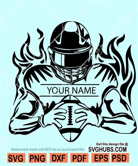 American Football Player Svg, Football svg, football team, Football Mom ...