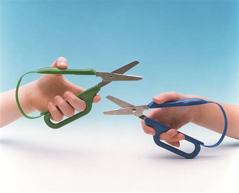 LONG-LOOP EASI-GRIP SCISSORS LEFT HAND 45MM BLADE – Theraplay