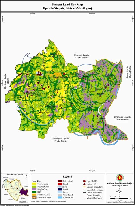 Mouza Map & 3 Detailed Maps of Singair Upazila, Manikganj, Bangladesh ...