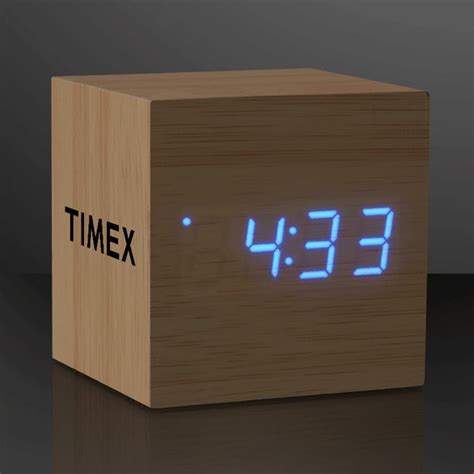 Customized Blue LED Cube Alarm Clocks with USB | Clocks | Digital Clocks