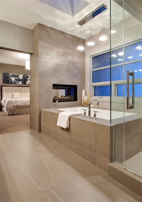 15 Luxury Bathrooms with Fireplaces | Maison Valentina Blog