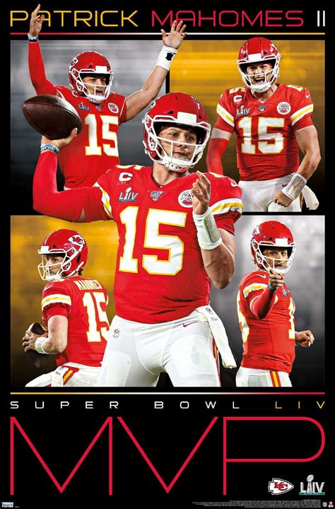 NFL Super Bowl LIV MVP - Patrick Mahomes II Poster - Walmart.com ...