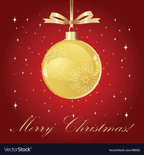 Gold christmas ball Royalty Free Vector Image - VectorStock