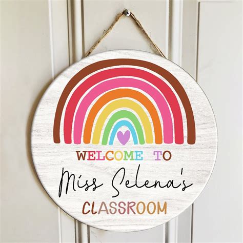 Personalized Teacher Name Door Sign Teacher Classroom Door | Etsy