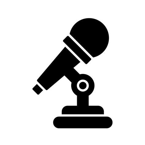 Microphone Vector Icon 14717256 Vector Art at Vecteezy