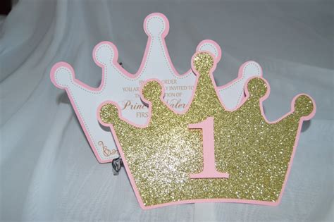 Set of 12 Princess Crown Invitations