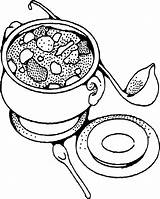Beef Stew  Coloring Pages For kids Food coloring sketch template