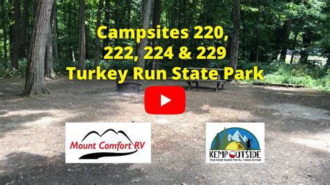 Turkey Run State Park Campsites 220, 222, 224 & 229 | Camping in Indiana | Campsite Reviews ...