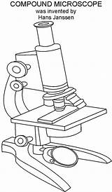 Microscope Coloring Page sketch template