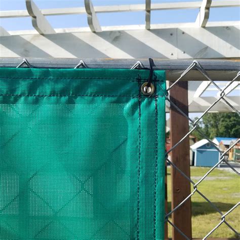 Custom Privacy Fence Screens Windscreen Tarp - 9oz Vinyl Coated Mesh 80% Solid - Lookout ...