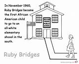 Ruby Bridges Coloring Picture sketch template