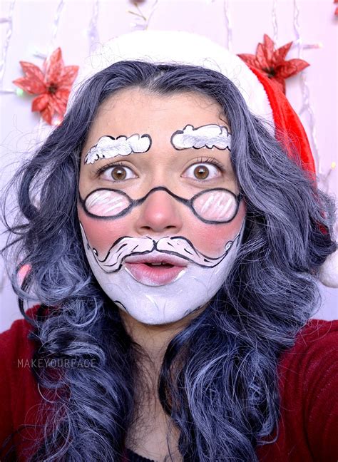 Mrs. Mr. Santa Claus Makeup Tutorial youtu.be/KYjnepZTNxI | Christmas eye makeup, Christmas ...