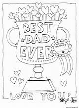 Best Dad Ever Love You Fathers Day Coloring Page Printable sketch template