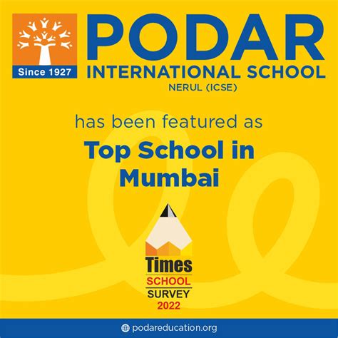 Podar International School, #Nerul ICSE has been named "Top School in ...