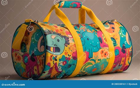 Modern Backpack with Leather Handle Generated by AI Stock Illustration - Illustration of packet ...