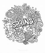 Spring Coloring Pages To Print sketch template
