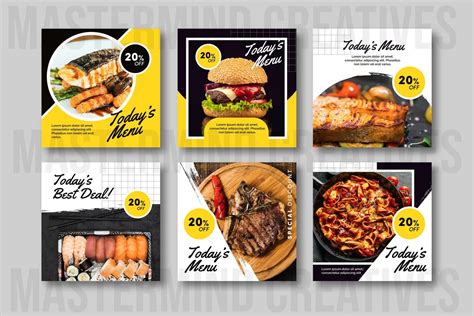 Culinary Instagram Post Collection Pack | Etsy | Instagram food, Social media design graphics ...