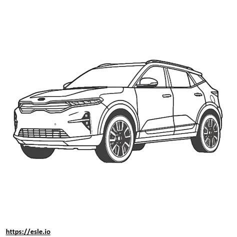 Kia Soul 2024 coloring page