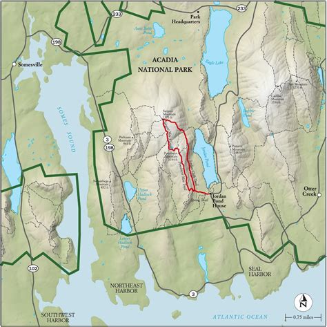 Trail Map Of Acadia National Park