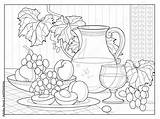 Still Life Pages Coloring sketch template