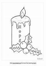 Free Advent Hope Candle Coloring Page  Printables Kidadl sketch template
