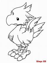 How To Draw Chocobo From Final Fantasy  Drawings Manga Drawing 3d sketch template