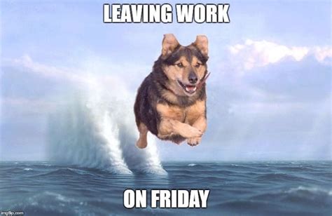 50 Top Leaving Work on Friday Meme Joking Images | QuotesBae
