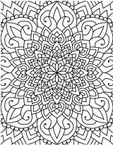 Coloring Pages Adults Mandala sketch template