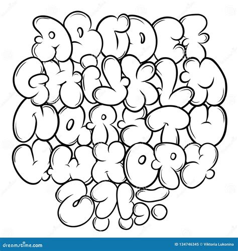 Different Graffiti Styles Alphabet