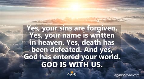 Your sins are Forgiven!