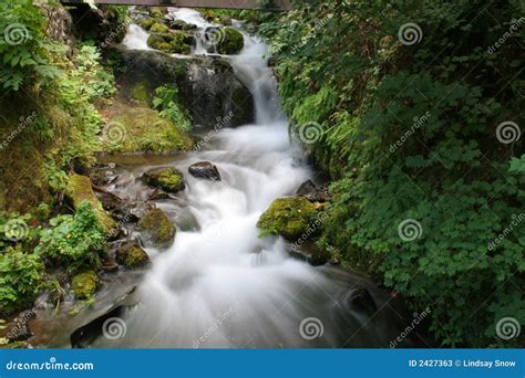 Waterfall in the gorge stock image. Image of adventure - 2427363