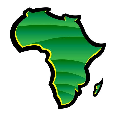 Mapa De Frica Silueta Negra Decorativa Del Continente Africano Con | The Best Porn Website