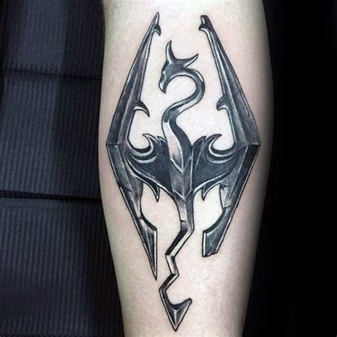 43 Skyrim Tattoo Designs for Men [2024 Inspiration Guide] | Skyrim tattoo, Gaming tattoo, Tattoo ...