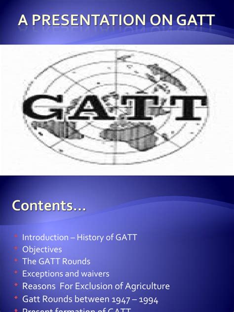 A Presentation on GATT