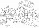 Amusement Park Coloring Pages sketch template